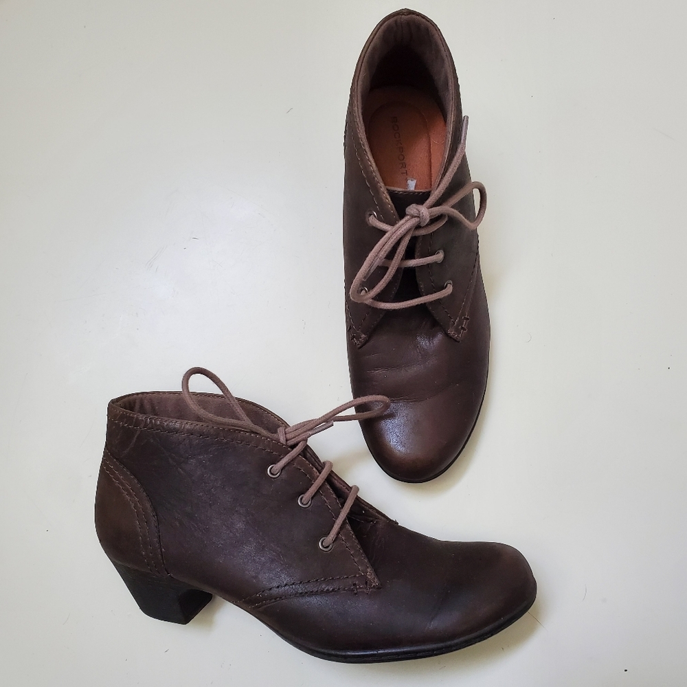 Rockport Laceup Leather Ankle Boots - Picture 3 of 6